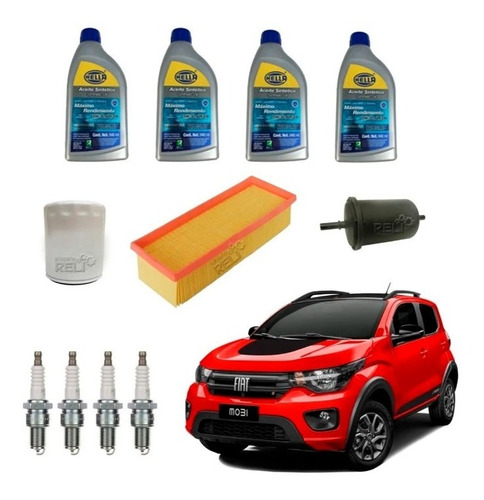 Kit Afinacin Fiat Mobi 1.0 Aceite Sintetico 5w30 H Foto 2