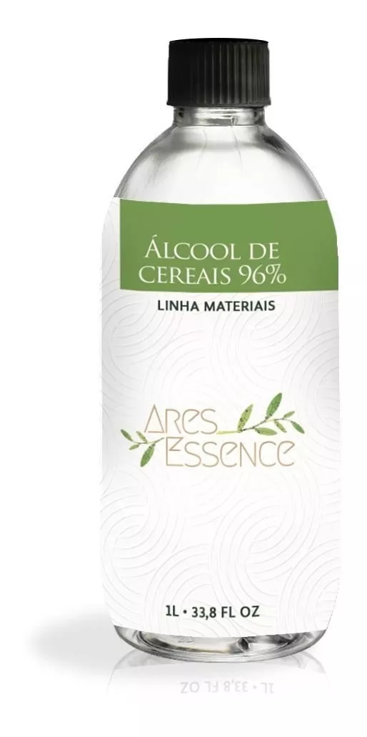 Álcool De Cereais - 1 Litro  100% Puro