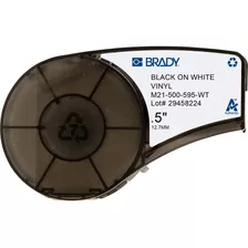 Etiquetas Brady M21-500-595-wt Blanco Tinta Negra .5 X21ft