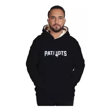 Blusa Moletom Patriots Futebol Americano Capuz Peluciado