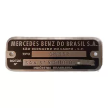 Plaqueta Motor Mercedes-benz