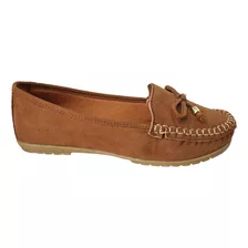 Sapatilha Mocassim Feminino Camurça Aloba Moda Pé 04