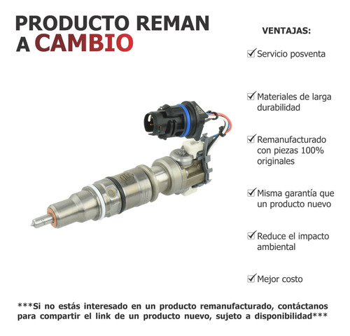 Inyector Diesel Reman Para 4.5 V6 Vt275 Cf600 International Foto 3