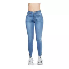 Pantalón Jeans Tiro Alto De Mezclilla Devendi Denim Co