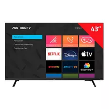 Smart Tv Aoc 43 Led Full Hd Roku Wi-fi Streaming Hdmi Bivolt