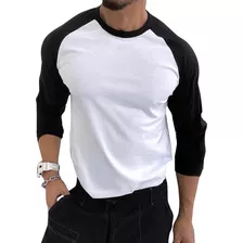 Playeras De Hombres Cuello Redondo Manga Larga Sudaderas Gym