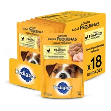 Pedigree Sache Adulto Raças Pequenas Frango 18 Unidades 100g