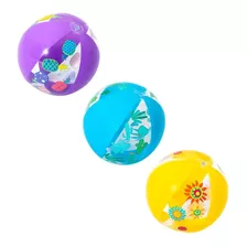 Pelota De Playa Inflable De Colores Bestway Mayoreo 3 Piezas