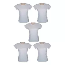Kit 5 Camisetas Básicas Algodão Premium Masculina Feminina