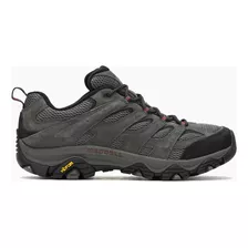 Zapatilla Hombre Moab 3 Gris C/rojo Merrell