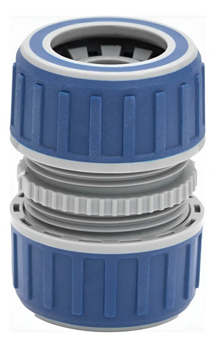 Conector Reparador Manguera Union Doble 3/4 Bremen 8503 Dgm Gris Y Azul