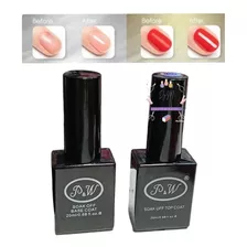 Base Y Top Coat Brillo Para Uñas Gel Uv 