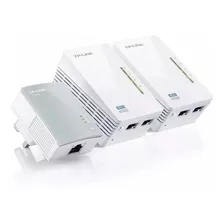 Extensor Powerline Av600 Tp-link Tl-wpa4220t Kit Triplo 4220 Cor Outro