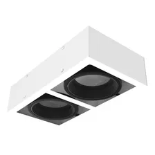 Box Ar111 2 Luces Blanco Gu10 Indivor