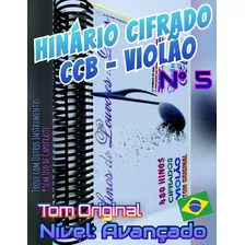 Caderno Compacto Hinos Cifrados Tom Original Ccb Nº 5 Vs 3