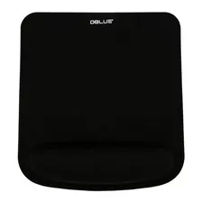 Mouse Pad Gel Con Apoya Muñeca Cuadrado Negro