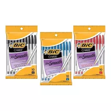 Juego De 30 Boligrafos De Colores Bic Cristal Xtra Smooth