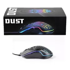 Mouse Gamer Dust Com Iluminação Em Rgb Lw010 E Cor Preto