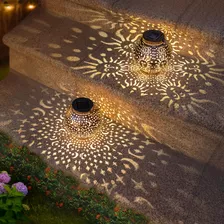 Paquete De 2 Linternas Solares Para Jardín Luces Colgantes