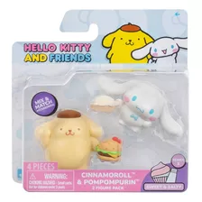 2 Bonecas Cinnamoroll E Pompompurin Hamburguer - Hello Kitty