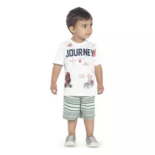 Conjunto Infantil Bebê Masculino Camiseta E Short Menino 