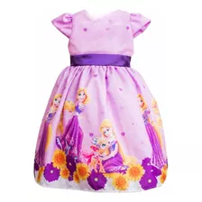 Vestido Da Rapunzel Infantil