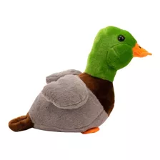 Pato Realista 30 Cm Bichinho Pelúcia.