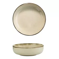 Bowl Compotera Porcelana Artesanal Filo Envejecido Rustic 15