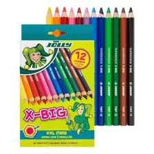 Jolly Lapices De Colores X-big Jumbo; Juego De 12, Perfectos