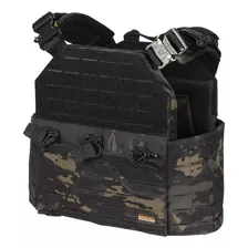 Chaleco Multicam Black Porta Placas Marca Maxtacs 