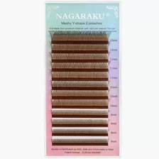 Nagaraku Cílios Yy Brown Marrom 0,07mm Curvd -mix 8 Ao 12mm