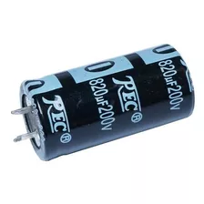 Capacitor Eelectrolitico 820uf 200v (25x45mm) Blindado