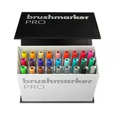 Set De 26 Rotuladores Brushmarker Pro Mini Caja + 1 Mez...