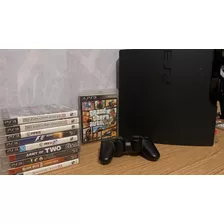 Ps3 Playstation 3 Slim + Controle E Jogos