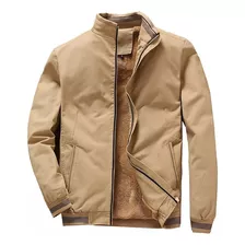 Chaqueta De Invierno Para Hombre Con Forro Polar Y Dobladill