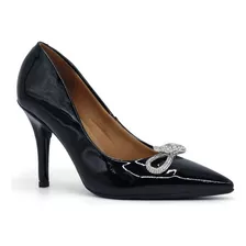 Zapato Stiletto Dama Vizzano 231184-1161 Negro Cristal
