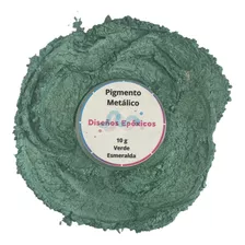 Pigmento Metálico Verde Esmeralda Para Resina Epoxica 10 Gr