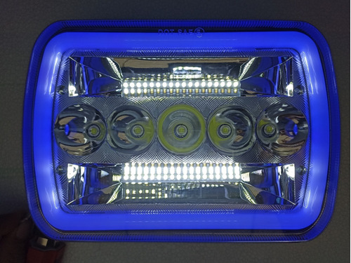 Faros Led Alta Intensidad Marco Azul Ford Aerostar Van Foto 6