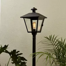 Farol Con Columna Para Jardín Exterior En Hierro Fabrica