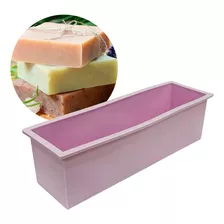 Molde De Silicona Rectangular Liso Especial Para Jabones 