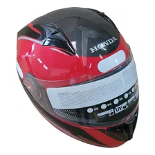 Capacete Honda New Hf2 2020 Vermelho/prata 60