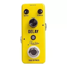 Pedal De Efeito Rowin 300 Delay Lef-314 Amarelo