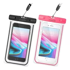 Funda Impermeable Para iPhone 11/11 Pro, Negro/rosa