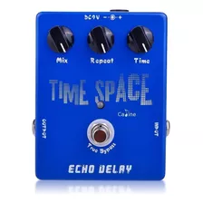 Caline Pedal De Guitarra De Efecto Retardado Time Space Ech. Color Azul Profundo