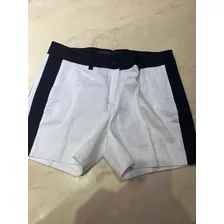 Short Mujer Portsaid Nuevo Talle 44 Blanco Y Negro