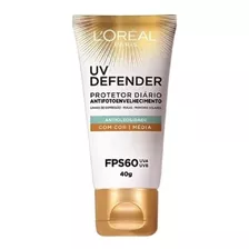 L'oréal Uv Defender Fps60 Antioleosidade Média 40g