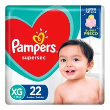 Fralda Infantil Descartável Pampers Supersec 11-15kg - Xg