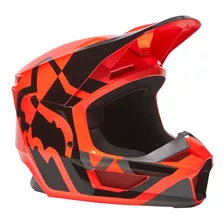 Capacete Motocross Fox Racing V1 2024 Lux Laranja Mips