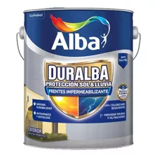 Alba Duralba Frentes Y Muros Impermeabilizante Blanco 4 Litros Mate