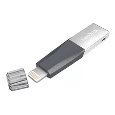 Pendrive Sandisk Ixpand Mini 16gb 3.0 Preto E Prateado